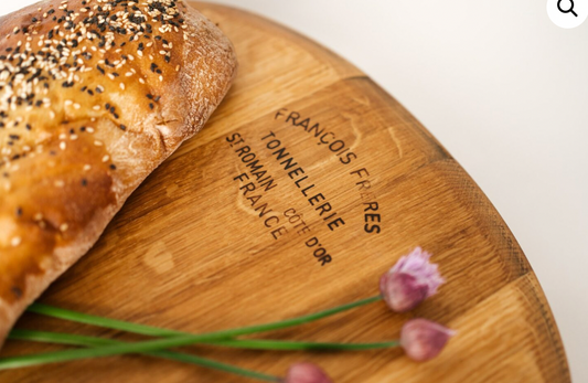 Wine Barrel Head - Lazy Suzan Platter