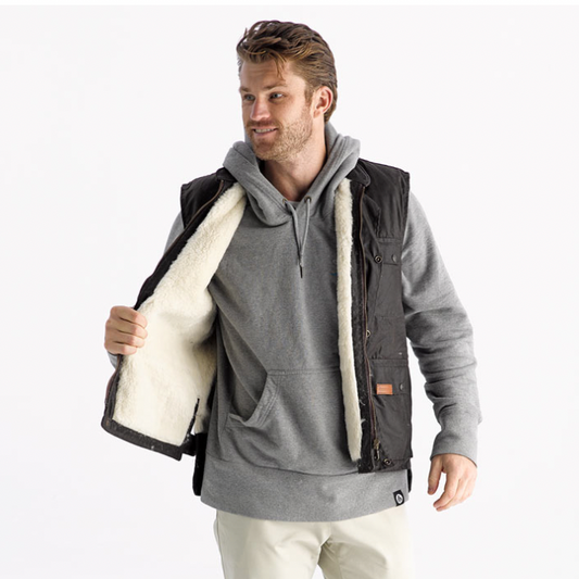 The Glacier Oilskin Woollen Vest