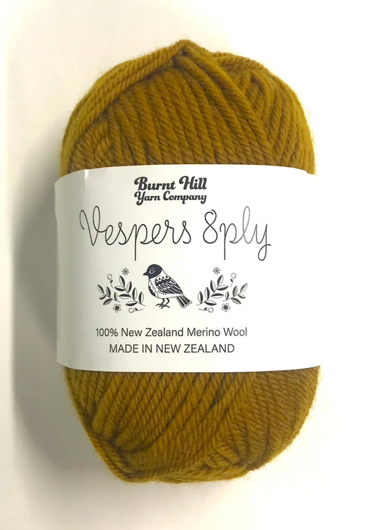 Vespers 8 ply Merino - Golden Ochre