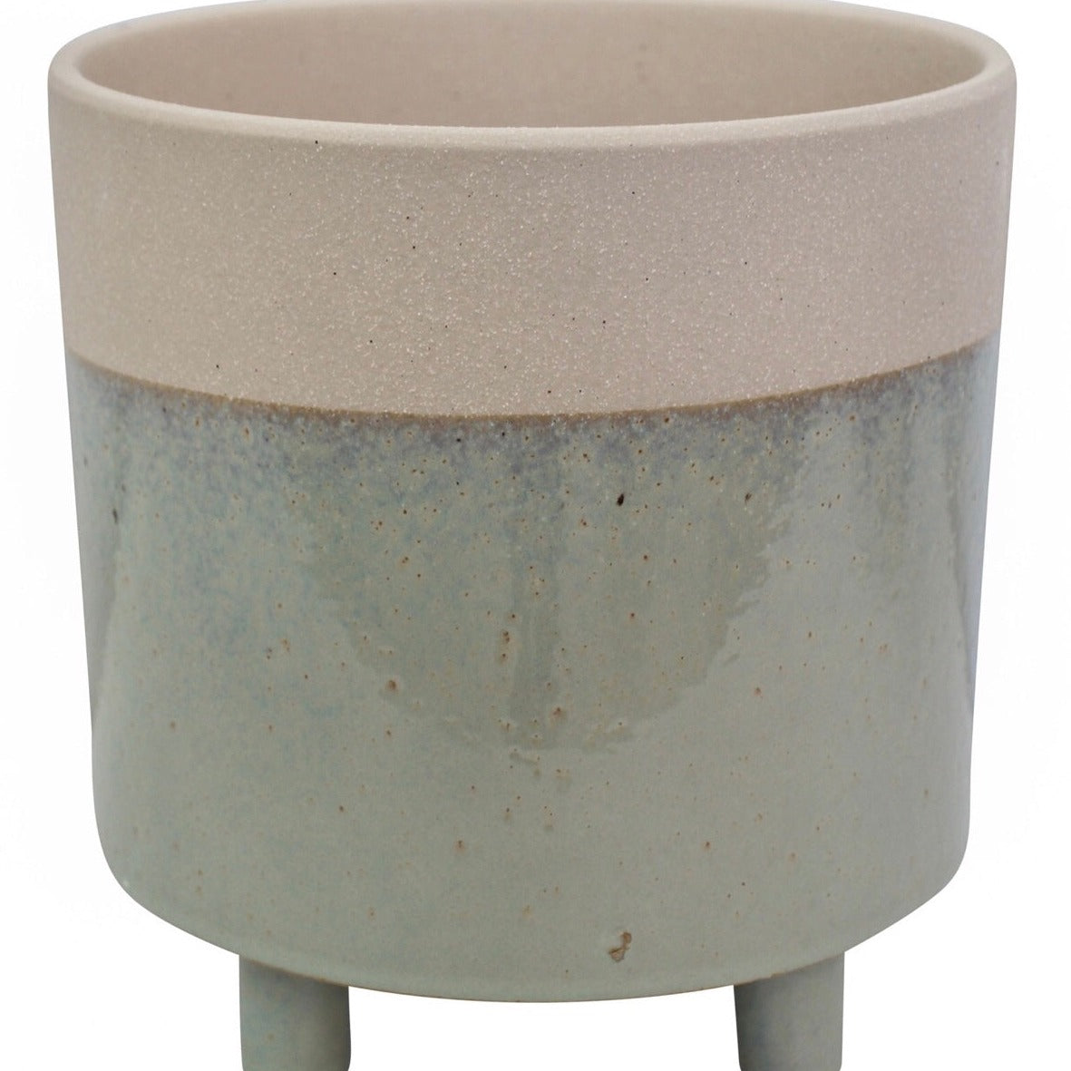 Mist Stoneware Planter - The Golden Apple NZ