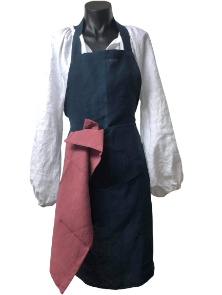 Homemade Linen Apron - The Golden Apple NZ