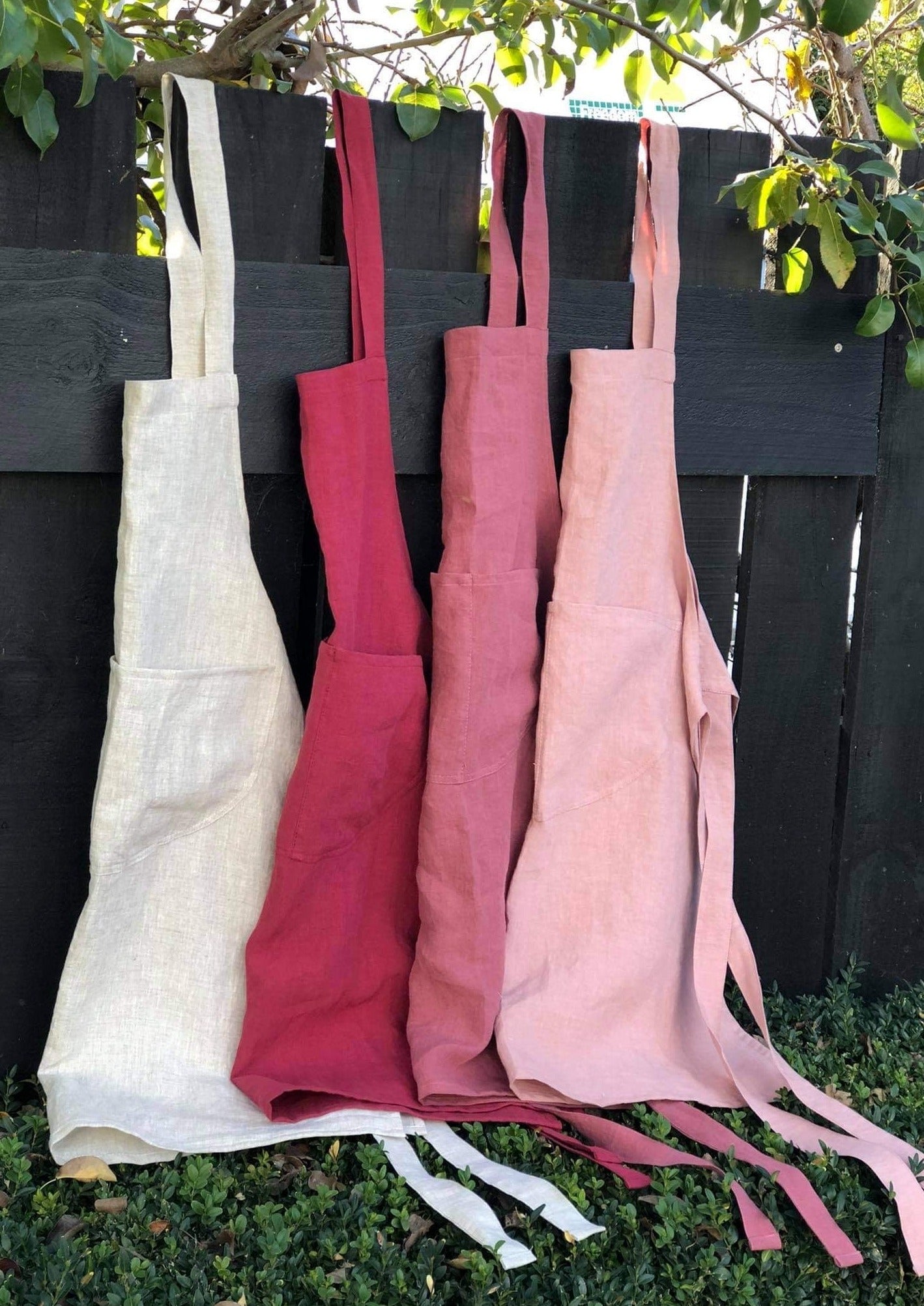 Homemade Linen Apron - The Golden Apple NZ
