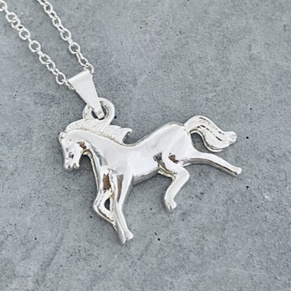 Horse Sterling Silver Necklace - The Golden Apple NZ