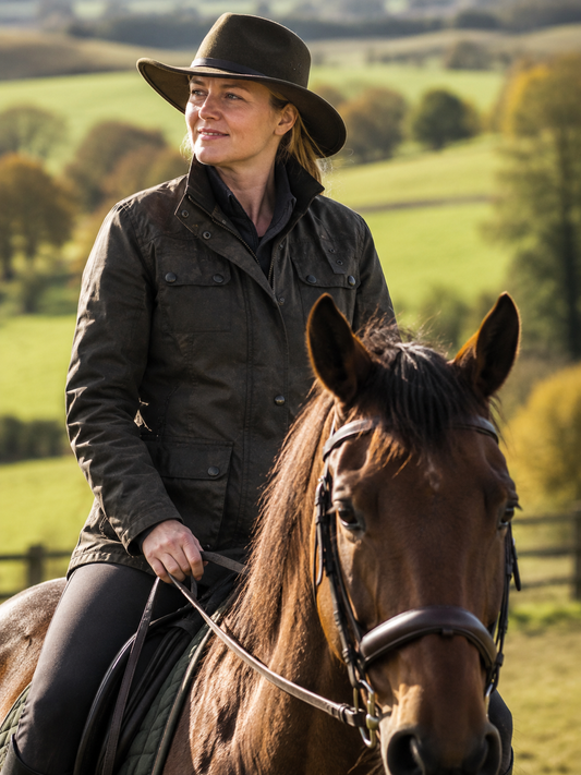 The Geraldine Ladies Oilskin Waterproof Coat