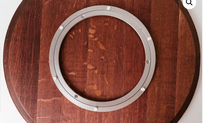 Wine Barrel Head - Lazy Suzan Platter