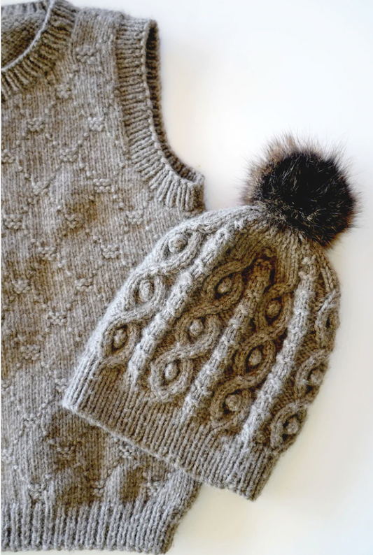 Vyna Vest and Hat Knitting Pattern