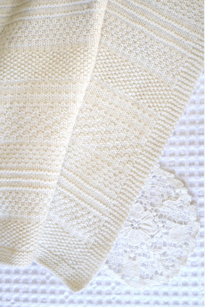 Knit and Purl Blanket Knitting Pattern