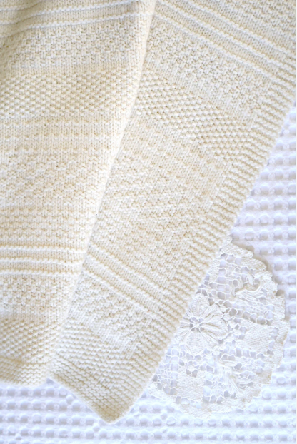 Knit and Purl Blanket Knitting Pattern