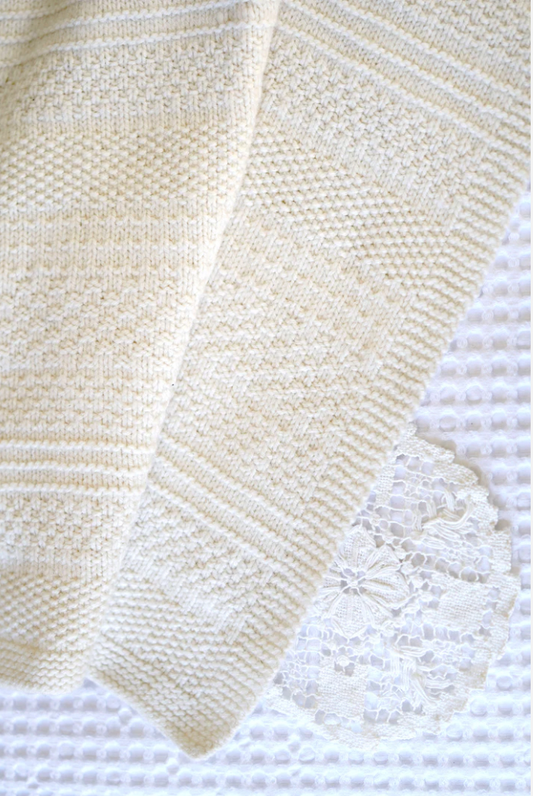Knit and Purl Blanket Knitting Pattern