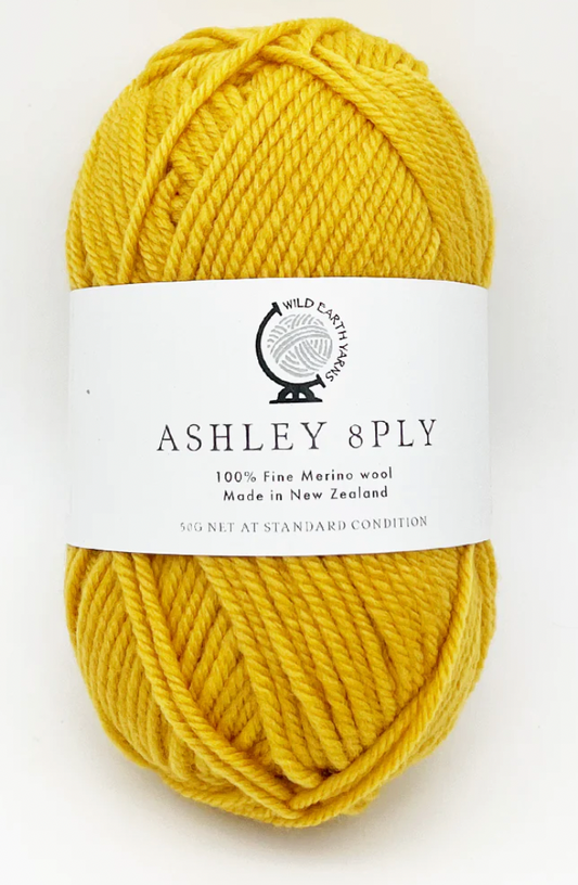 Ashley Merino 8ply - Sunflower