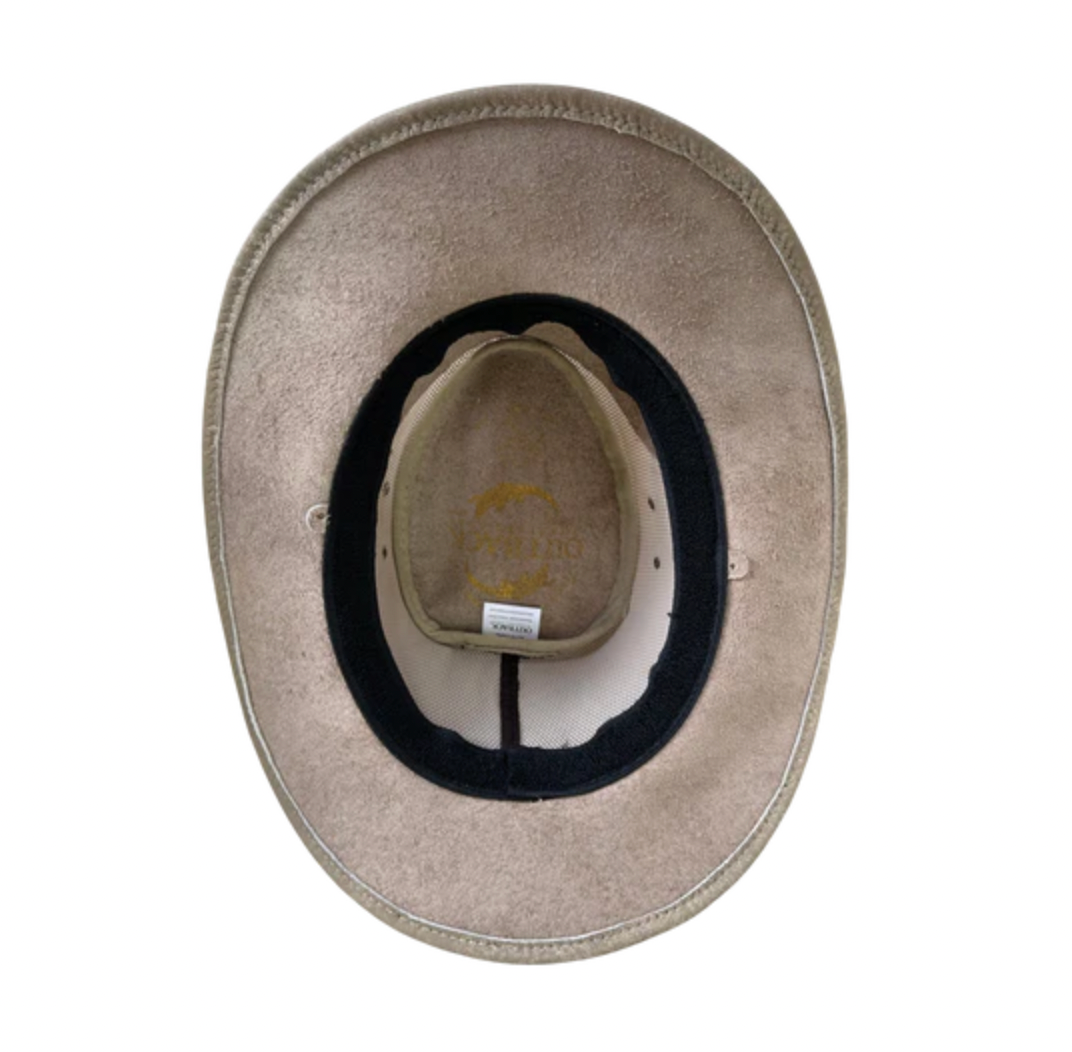 Maverick Cooler Leather Hat - Bone