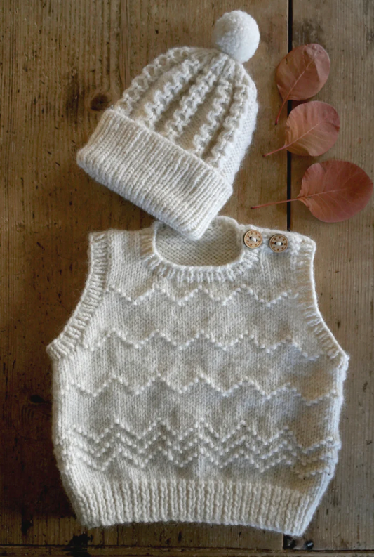 Peyton Vest and Hat Knitting Pattern by LisaFDesign