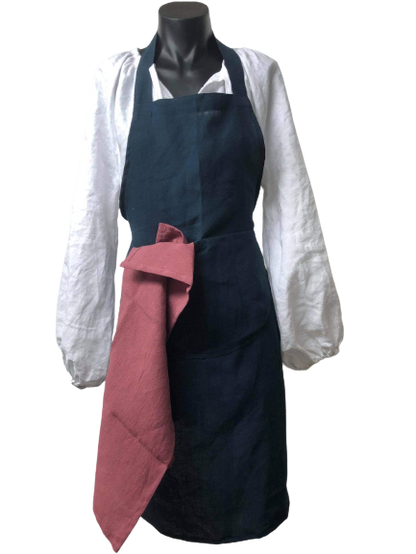 Homemade Linen Apron - The Golden Apple NZ
