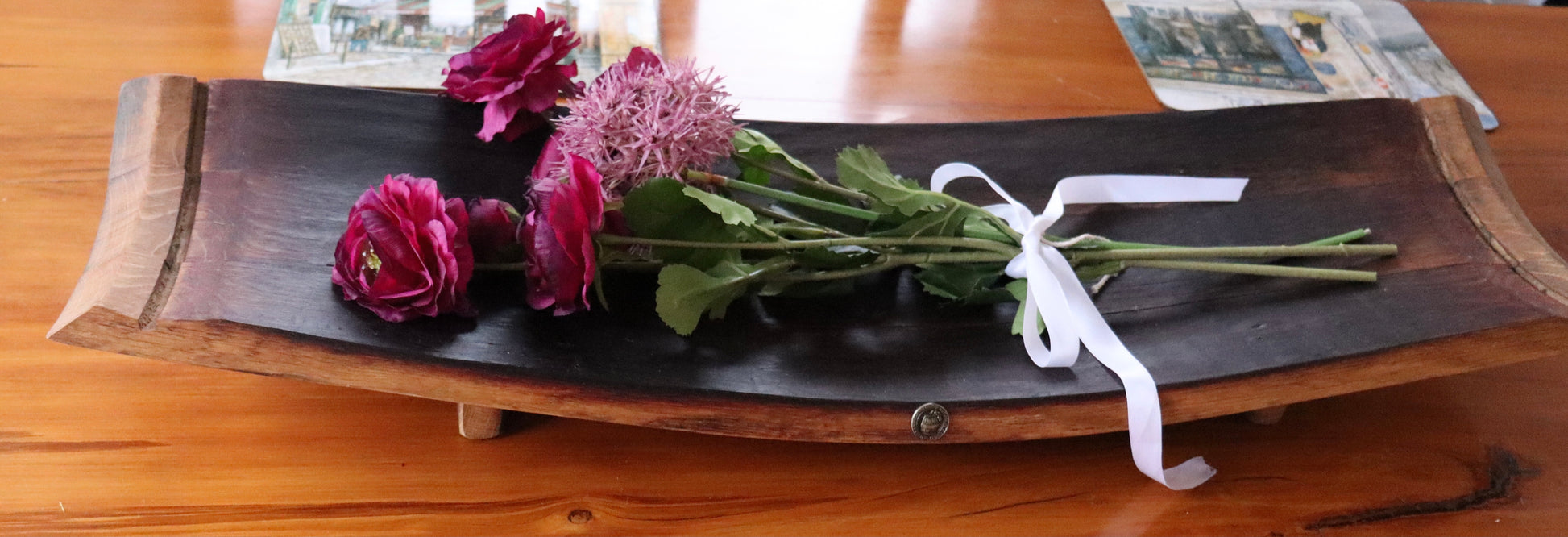 Long Gully Wine Barrel Platter Wide - The Golden Apple NZ