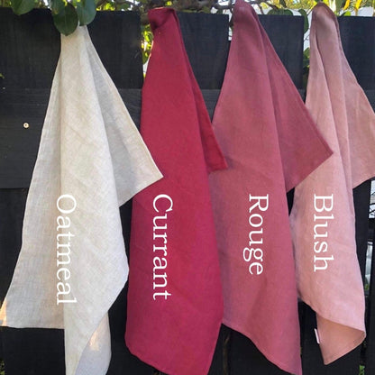 Vintage Linen Tea Towels - The Golden Apple NZ