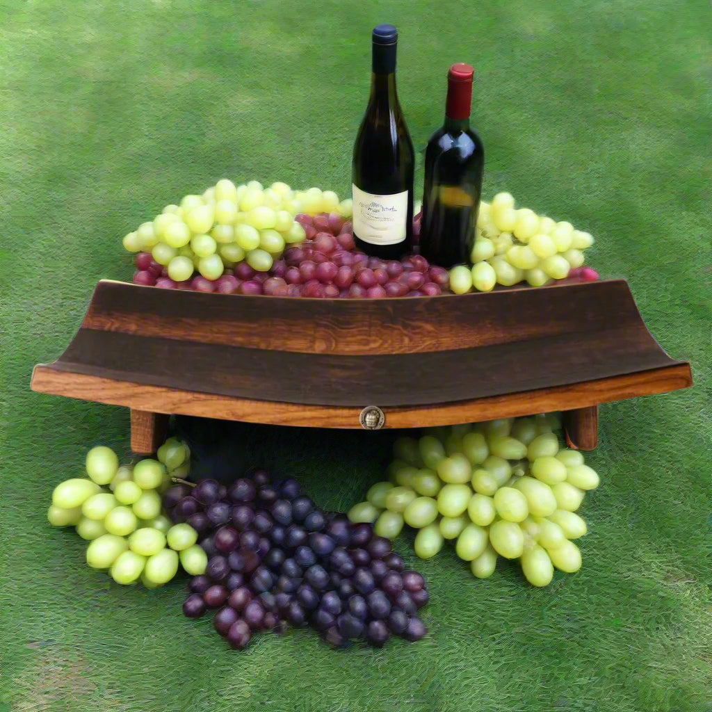Bannockburn Wide Wine Barrel Platter - The Golden Apple NZ