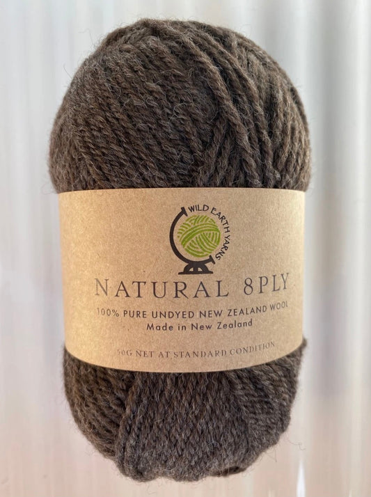 Natural 8 Ply Undyed NZ Wool - Portabello - The Golden Apple NZ