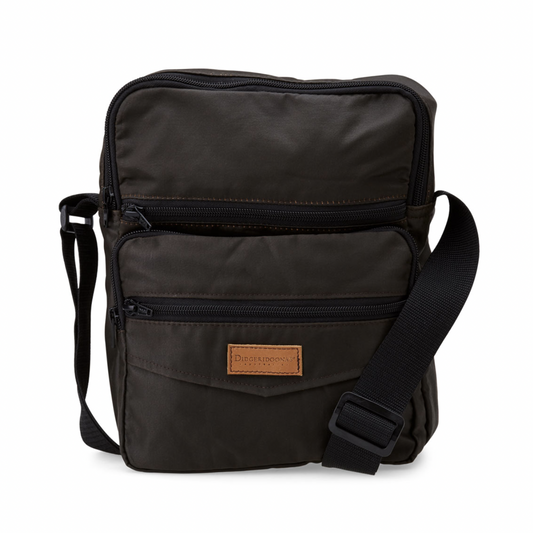 Oilskin Everyday Bag with long strap and 5  pockets.  - Countryside Gear