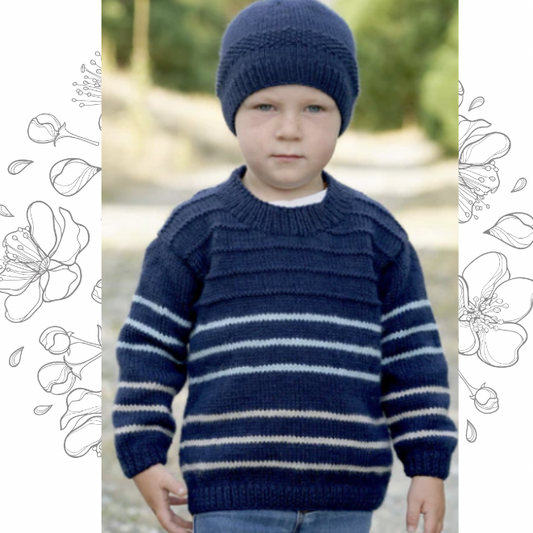 George Sweater and Hat Pattern - The Golden Apple NZ