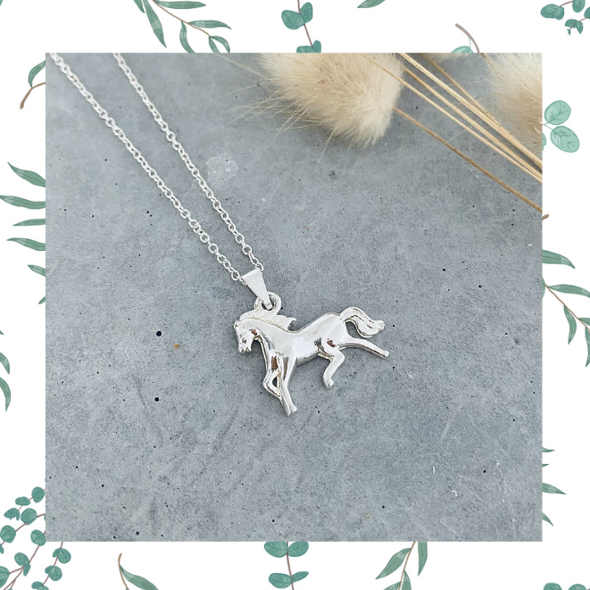 Horse Sterling Silver Necklace - The Golden Apple NZ