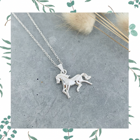 Horse Sterling Silver Necklace - The Golden Apple NZ