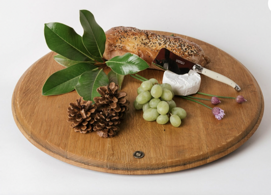 Round Wine Barrel Platter 